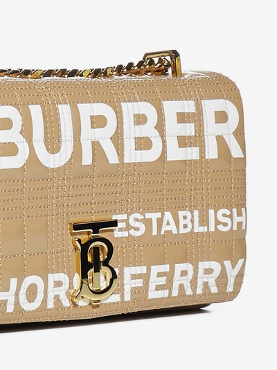 Shop Burberry Borsa Lola In Pelle Trapuntata Check Con Logo