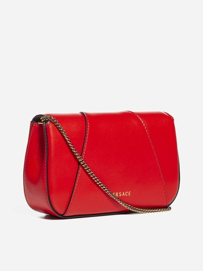 Shop Versace Mini Virtus Leather Bag
