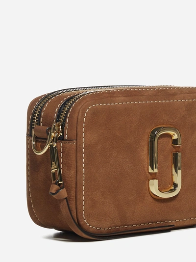 Shop Marc Jacobs Softshot 21 Leather Suede Bag