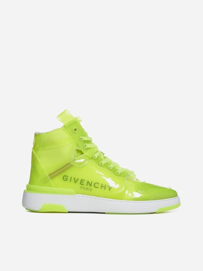 Givenchy Wing Transparent High-top Trainers In Yellow | ModeSens