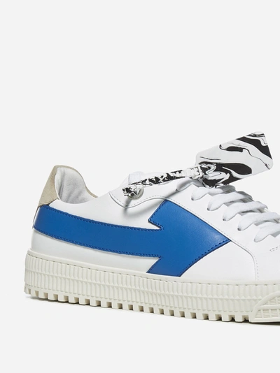 Shop Off-white Arrow Leather Sneakers