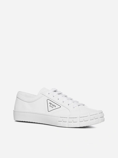 Prada Wheel Low-top Sneakers With Logo