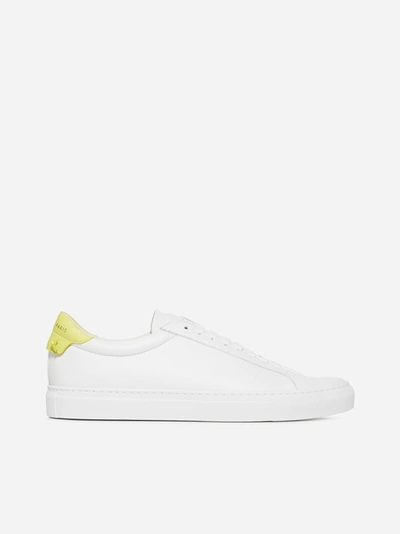 Shop Givenchy Urban Street Leather Sneakers