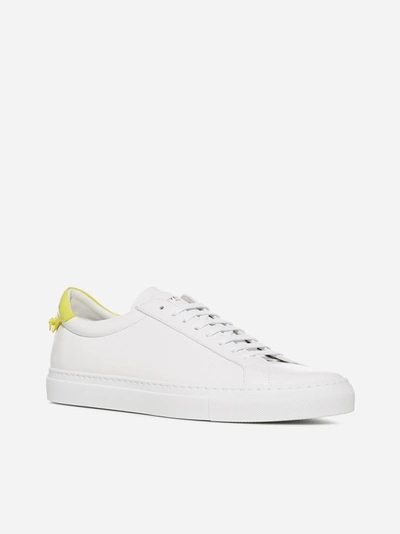 Shop Givenchy Urban Street Leather Sneakers