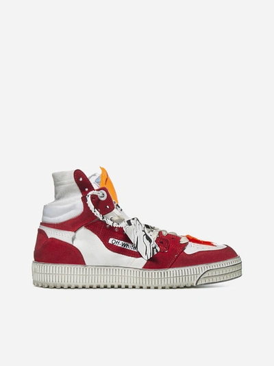 Shop Off-white Off-court 3.0 Leather And Suede High-top Sneakers