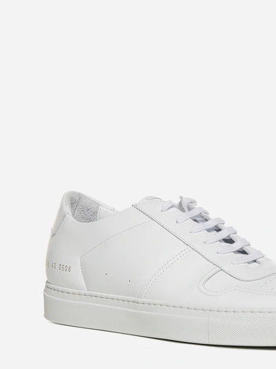 Shop Common Projects Bball Low-top Leather Sneakers