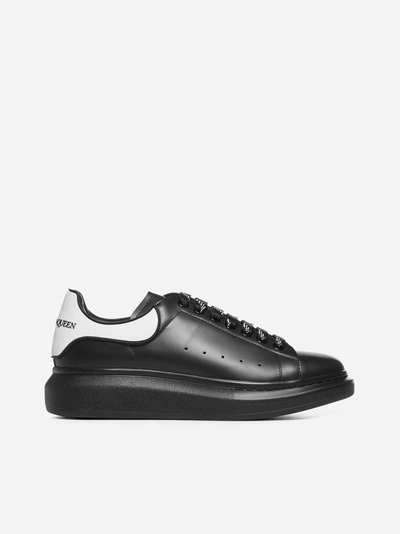 Shop Alexander Mcqueen Oversize Leather Sneakers