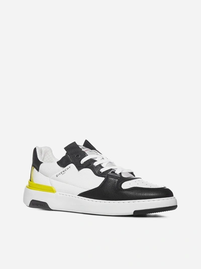 Shop Givenchy Wing Low-top Leather Sneakers