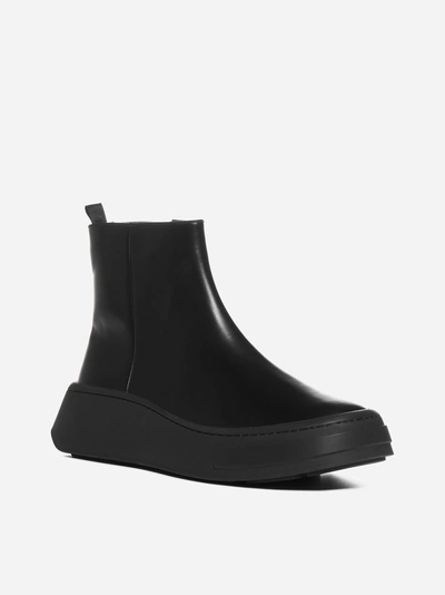 Shop Prada Platform Leather Boots