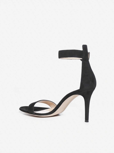 Shop Gianvito Rossi Portofino Suede Sandals