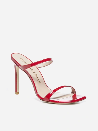 Stuart Weitzman Aleena 100 Patent Leather Mules