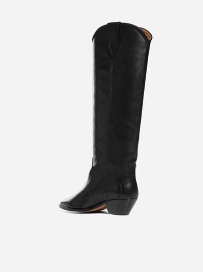Shop Isabel Marant Denvee Leather Boots