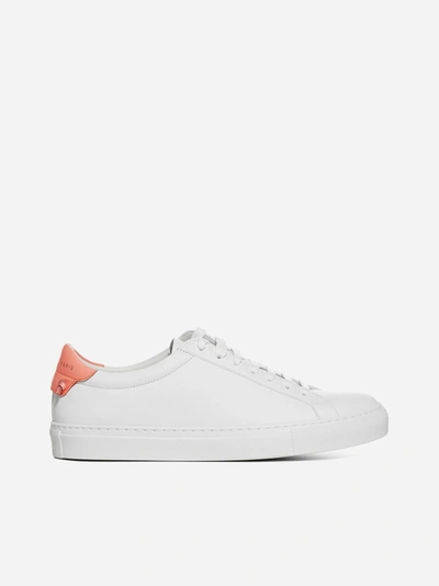 Shop Givenchy Sneakers Urban Street In Pelle In White - Pink