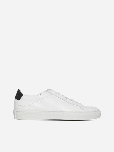 Shop Common Projects Low-top Leather Sneakers