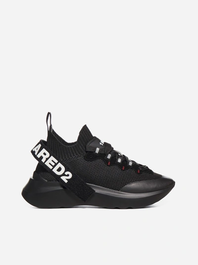 Shop Dsquared2 Sneakers In Mesh Con Logo