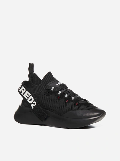 Shop Dsquared2 Sneakers In Mesh Con Logo