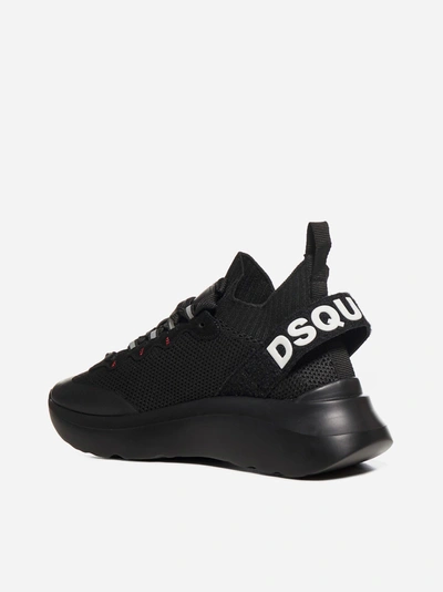 Shop Dsquared2 Sneakers In Mesh Con Logo