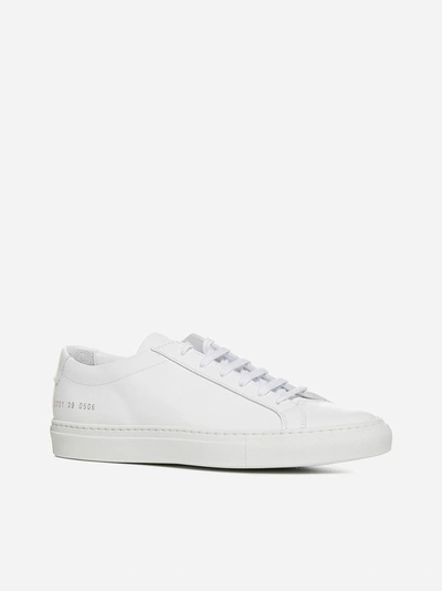 Shop Common Projects Original Achilles Low-top Leather Sneakers In White