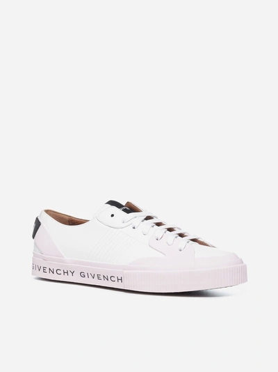 Shop Givenchy Tennis Light Leather Sneakers