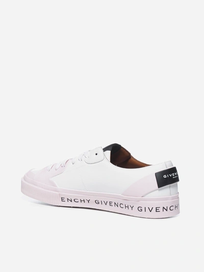 Shop Givenchy Tennis Light Leather Sneakers