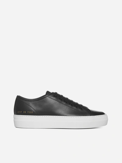 Shop Common Projects Tournament Low-top Leather Sneakers