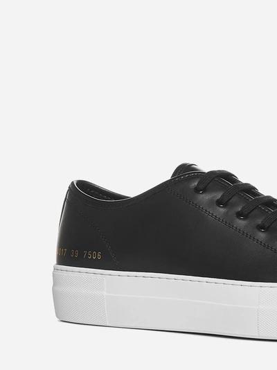 Shop Common Projects Tournament Low-top Leather Sneakers
