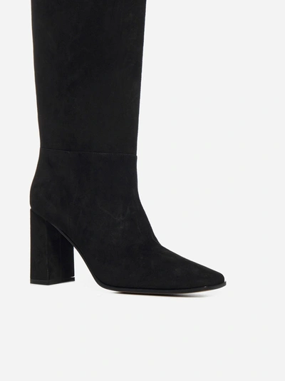 Shop Gianvito Rossi Suede Leather Boots