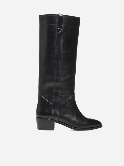Shop Isabel Marant Mewis Leather Boots