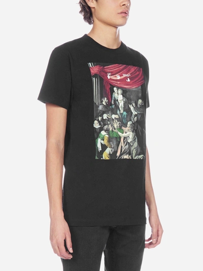 Shop Off-white T-shirt Caravaggio Painting In Cotone