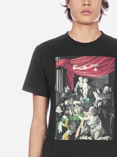 Shop Off-white T-shirt Caravaggio Painting In Cotone