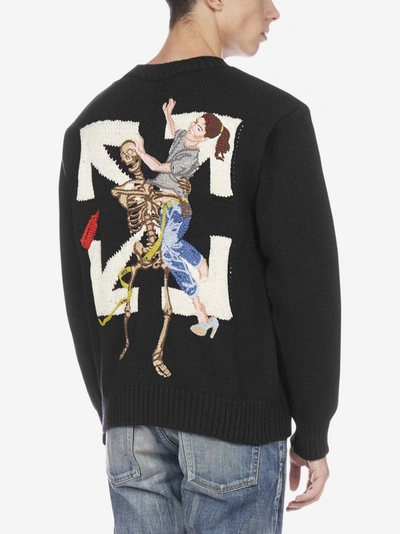 Shop Off-white Pascal Wet Floor Wool-blend Sweater
