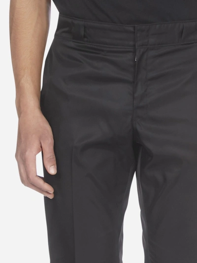 Shop Prada Pantaloni In Gabardine Di Nylon