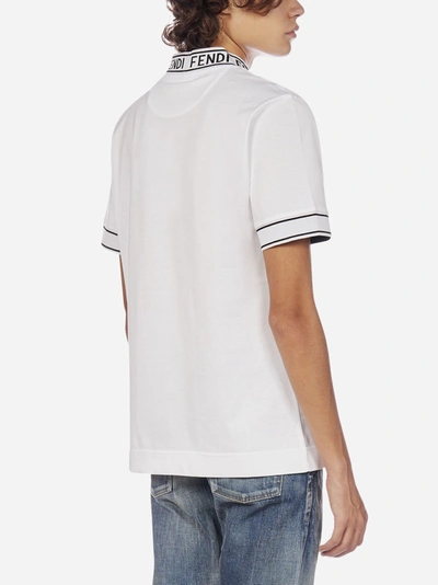 Shop Fendi T-shirt Oversize In Cotone Con Logo