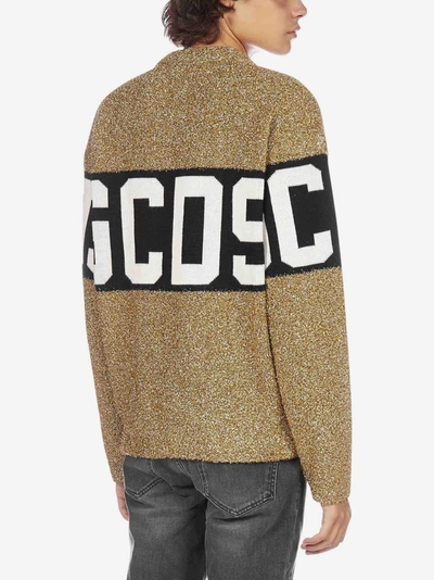 Shop Gcds Band-logo Lurex Sweater