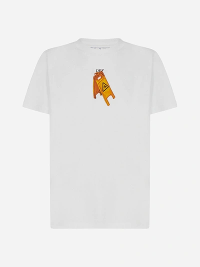 Shop Off-white T-shirt Pascal Skeleton In Cotone