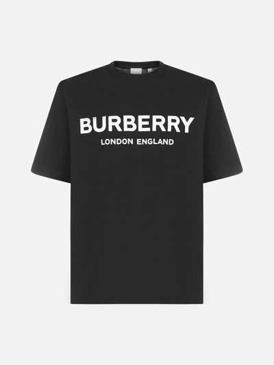 Shop Burberry Logo Cotton T-shirt