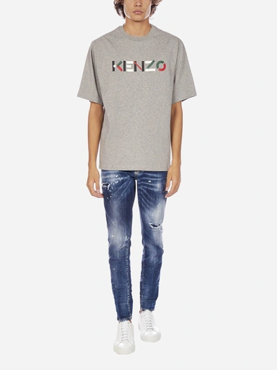 Shop Kenzo Logo Cotton T-shirt