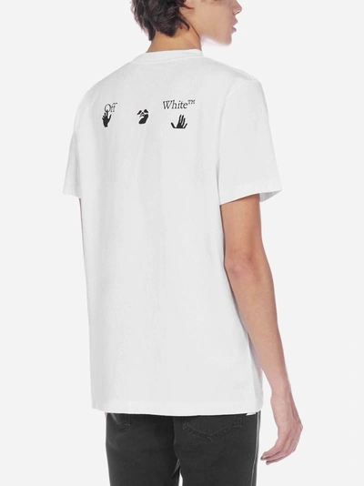 Shop Off-white Big Ow Logo Cotton T-shirt