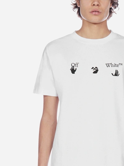 Shop Off-white Big Ow Logo Cotton T-shirt