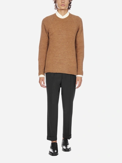 Shop Ami Alexandre Mattiussi Alpaca And Wool-blend Sweater