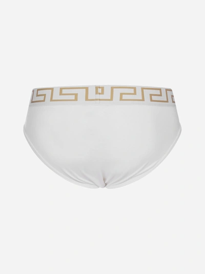 Shop Versace 2 Pack - Medusa And Greca Cotton Slip