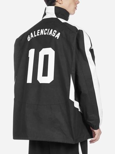 Shop Balenciaga Felpa Soccer Oversize Con Logo