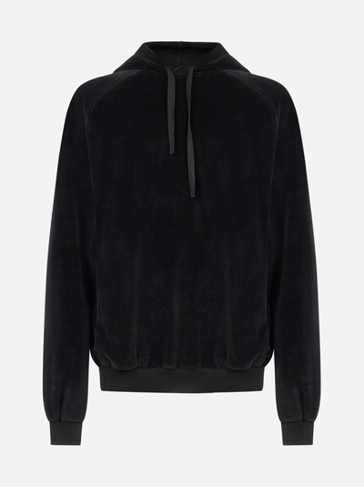 Shop Haider Ackermann Private Dancer Velvet Hoodie