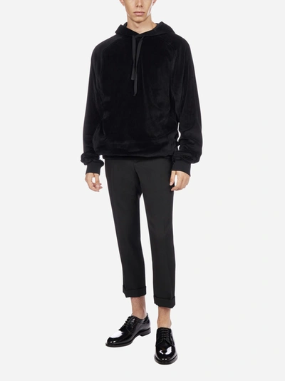 Shop Haider Ackermann Private Dancer Velvet Hoodie