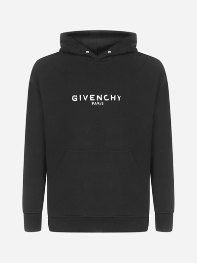 Shop Givenchy Felpa In Cotone Con Cappuccio E Logo