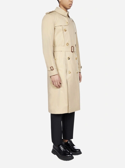 Shop Burberry Trench Kensington Lungo In Cotone