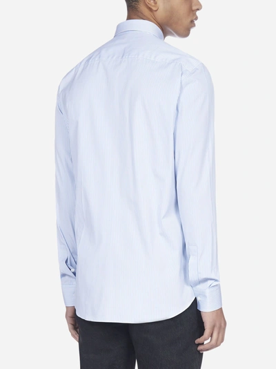 Shop Givenchy Camicia In Cotone A Righe Con Logo