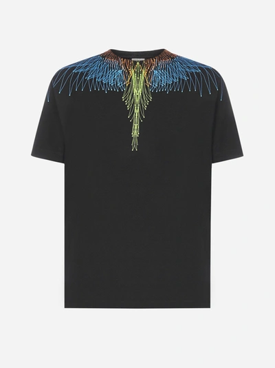 Shop Marcelo Burlon County Of Milan T-shirt Bezier Wings In Cotone