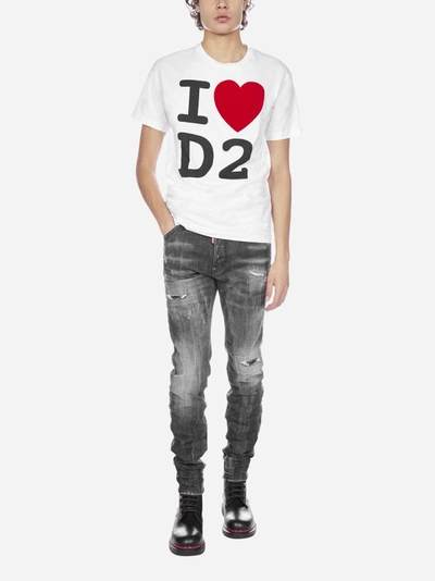 Shop Dsquared2 Stretch Denim Slim-fit Jeans