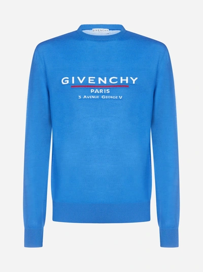 Shop Givenchy Logo Wool Sweater